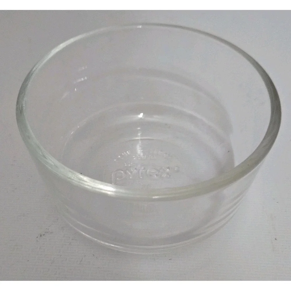 Pyrex 7202 1 Cup Glass Bowl Clear Round Made In USA Oven Safe Microwave Dish
